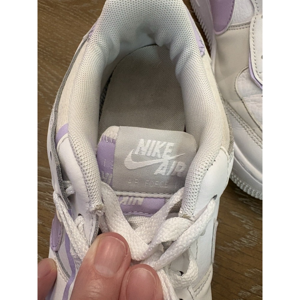 Nike Air Force 1 Shadow White Oxygen Purple Sneakers FN6335-102 Womens 8 - Picture 4 of 9